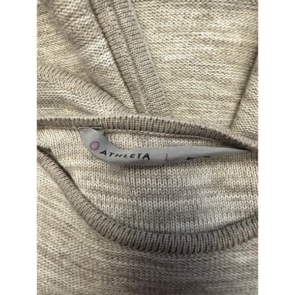 Athleta Tan Long Sleeve Dress Large - Picture 5 of 5